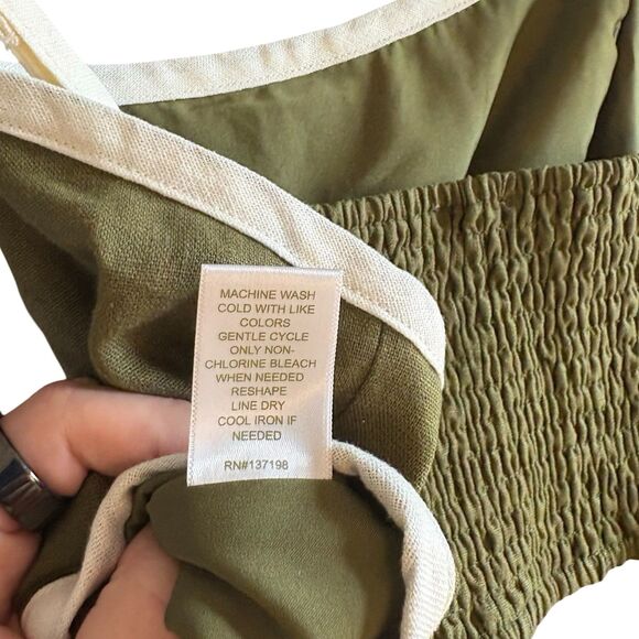 House of Harlow 1960 EUC Linen Contrast Crop Trop - Picture 11 of 11